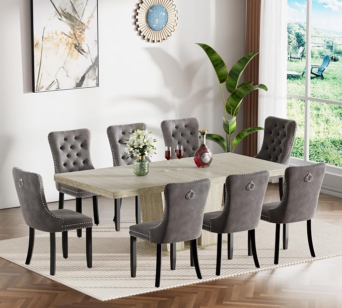 Henf 9 Pieces Extendable Dining Table Set by Henf