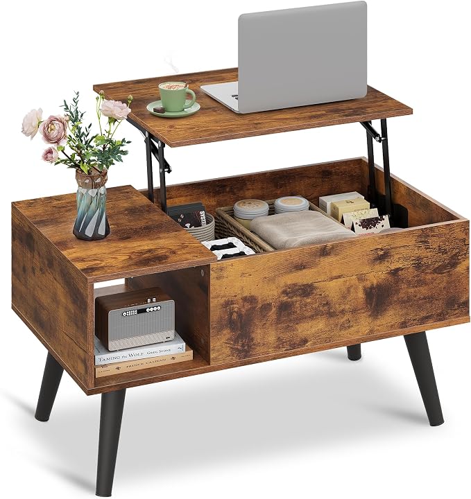 WLIVE Coffee Table for Living Room, Small Coffee Table by WLIVE
