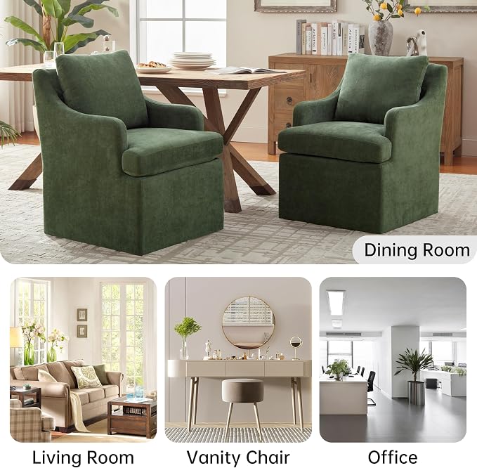VKNOW Upholstered Dining Chairs, Dinner Chairs Modern Kitchen Chairs - Image 6