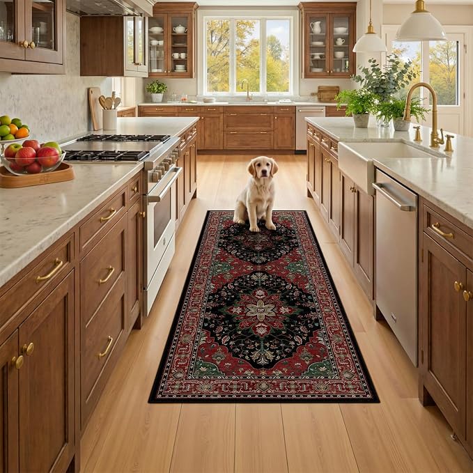 RELEANY Area Rugs 2'x6' Runner Rug Non Slip Washable - Image 2
