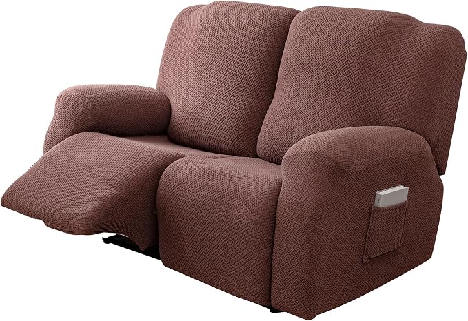 Genina Recliner Loveseat Covers, Stretch Reclining Sofa Covers, 2 Seater Couch - Image 8