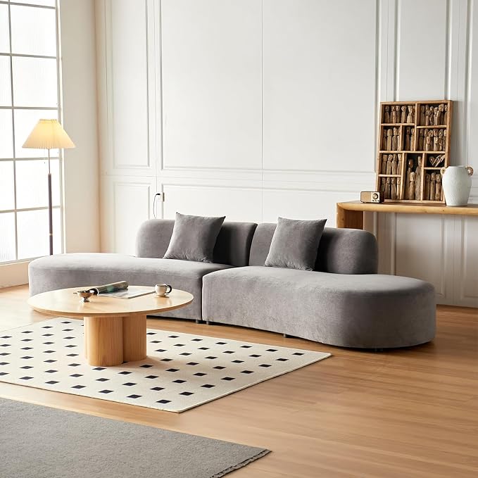 Container Furniture Direct 132" Curved Sofa - Image 2