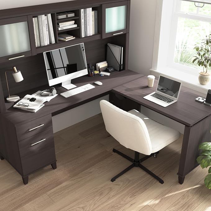 Bush Home 72-Inch L-Shaped Sit to Stand Desk - Image 7