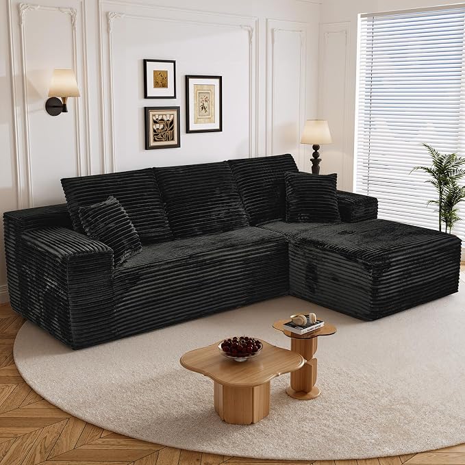 108" L Shaped Boneless Sectional Couches by Repantes