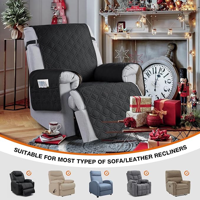 VANSOFY 100% Waterproof Recliner Chair Covers, Recliner Cover Non-Slip Dog - Image 4