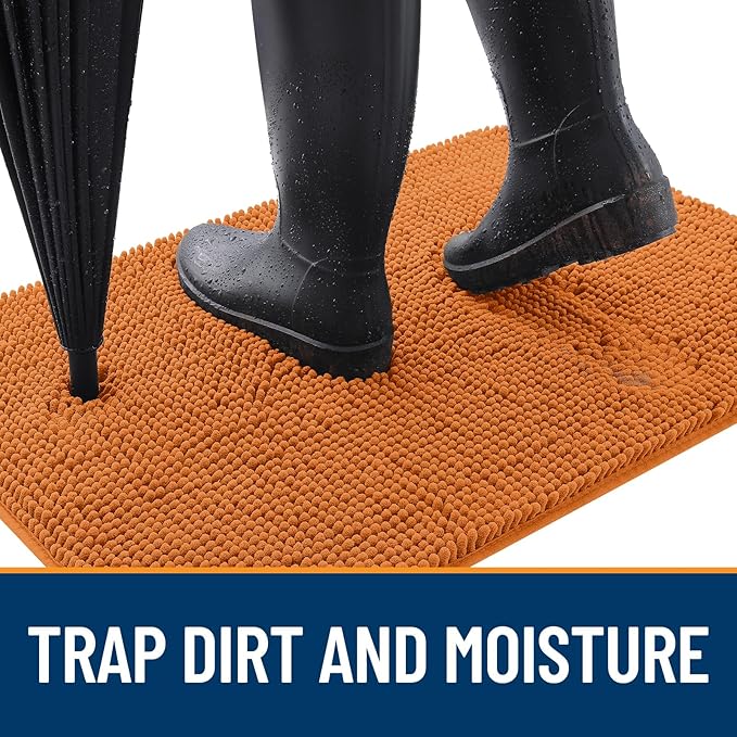 OLANLY Dog Door Mat for Muddy Paws 50x30, Absorbs Moisture and Dirt, Absorbent - Image 2