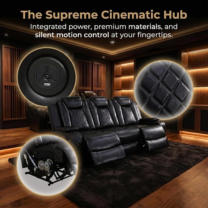 2-Piece Leather Power Recliner Sofa Set - Image 6