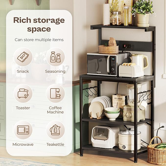 SUPERJARE Kitchen Bakers Rack - Image 5