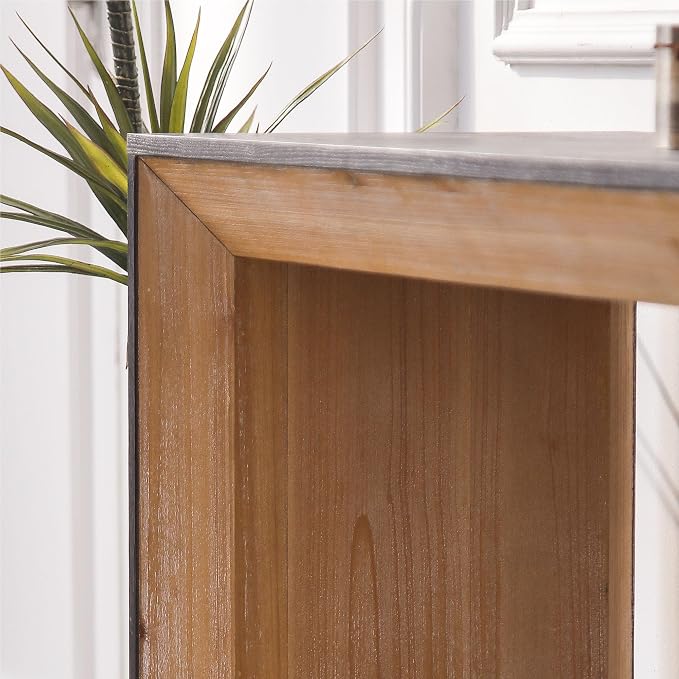 59" Wood Console Table for Entryway, Modern Sofa Table Behind Couch - Image 5