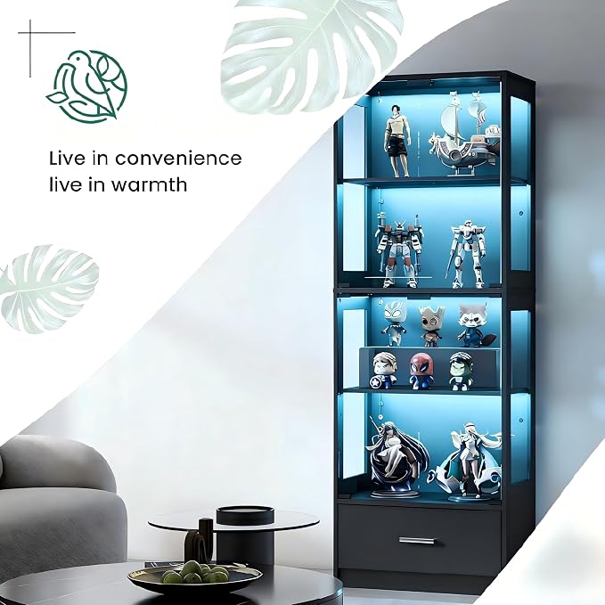 Lamtor Display Cabinet with Glass Doors - Image 8