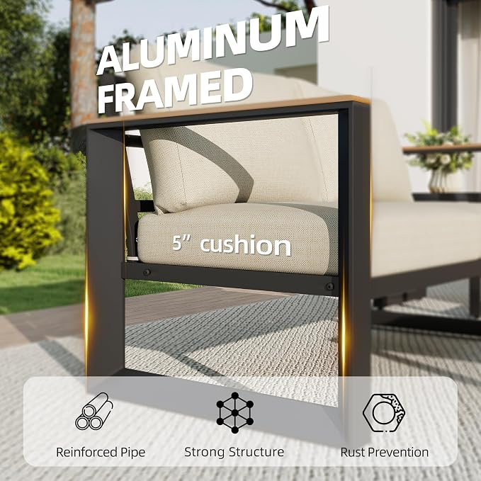 Aluminum Patio Furniture Set - Image 3
