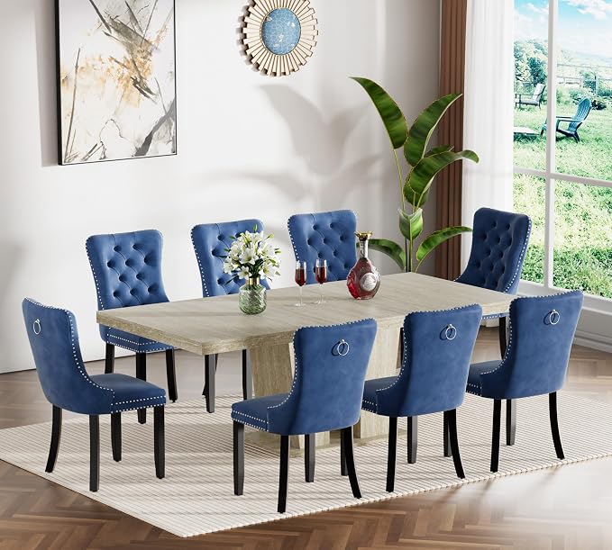Henf 9 Pieces Extendable Dining Table Set by Henf