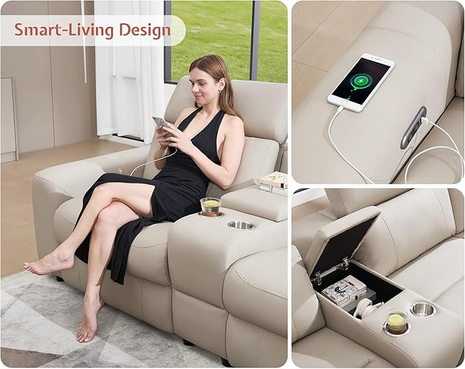 AMERLIFE Power Recliner Sectional Sofa - Image 5