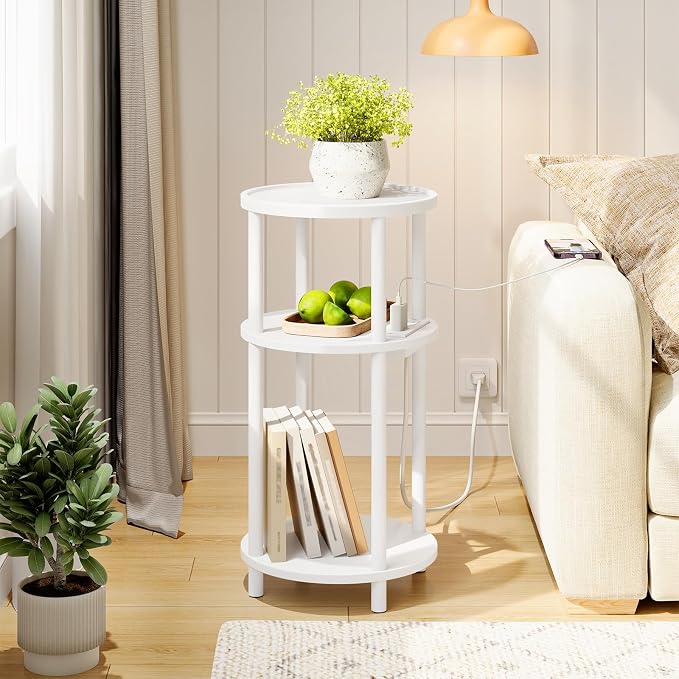 HOOBRO Set of 2 Small Round Side Tables - Image 9