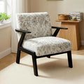 Floral Accent Chair, Mid Century Modern Chairs, Upholstered Armchair by Hjaustevy