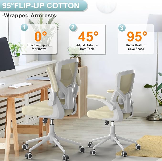 Office Chair for Long Hours & Lower Back Pain Relief – 4" Thick Molded Foam - Image 6