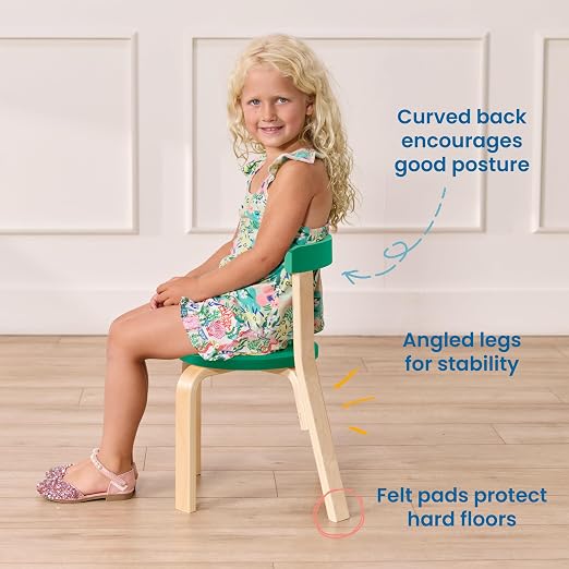ECR4Kids Bentwood Table and Curved Back Chair Set, Kids Furniture, Contemporary - Image 5