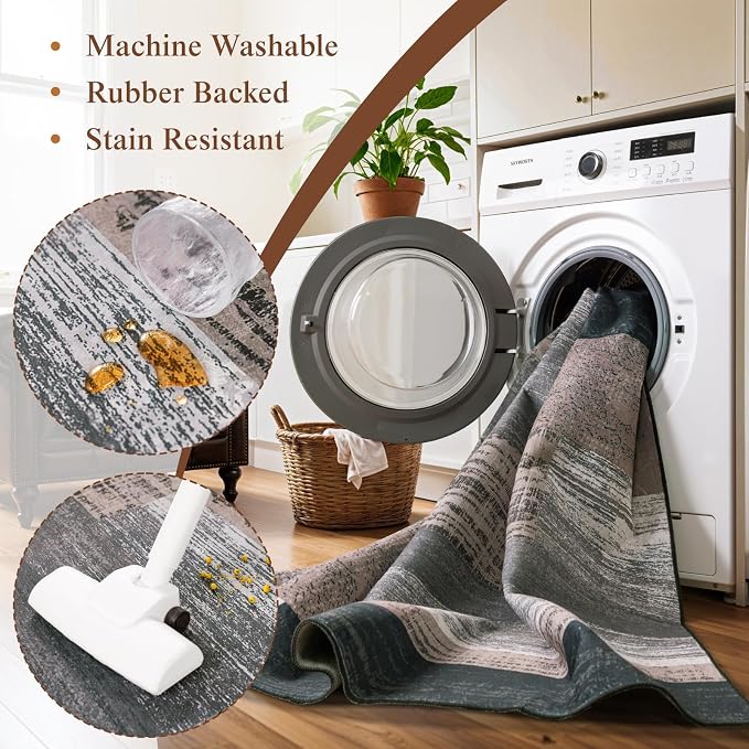 LIANLAM 9x12 Washable Area Rugs - Image 5