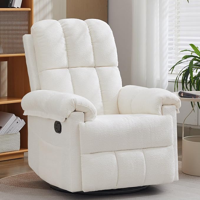 Korser Recliner Chair, Swivel Rocker Recliner Chair by KORSER