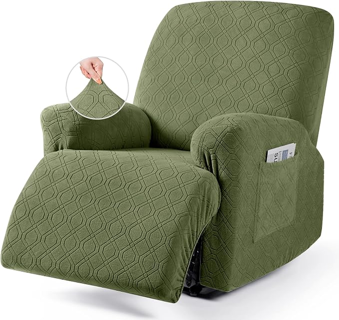 VANSOFY Recliner Chair Cover, 3-Pieces Stretch Lazy Boy Recliner Covers by VANSOFYFURNITURECOVERS
