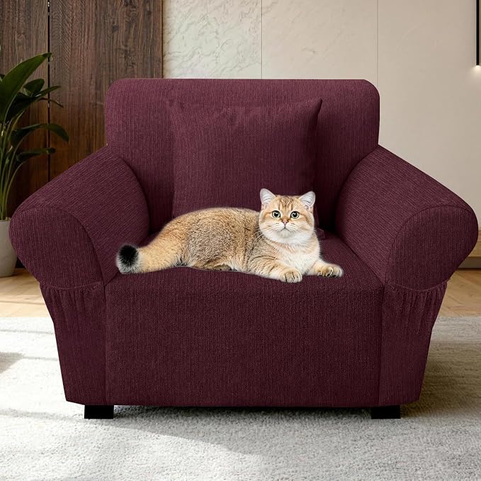 Armchair Slipcover with 1 Pillow Cover - Image 7