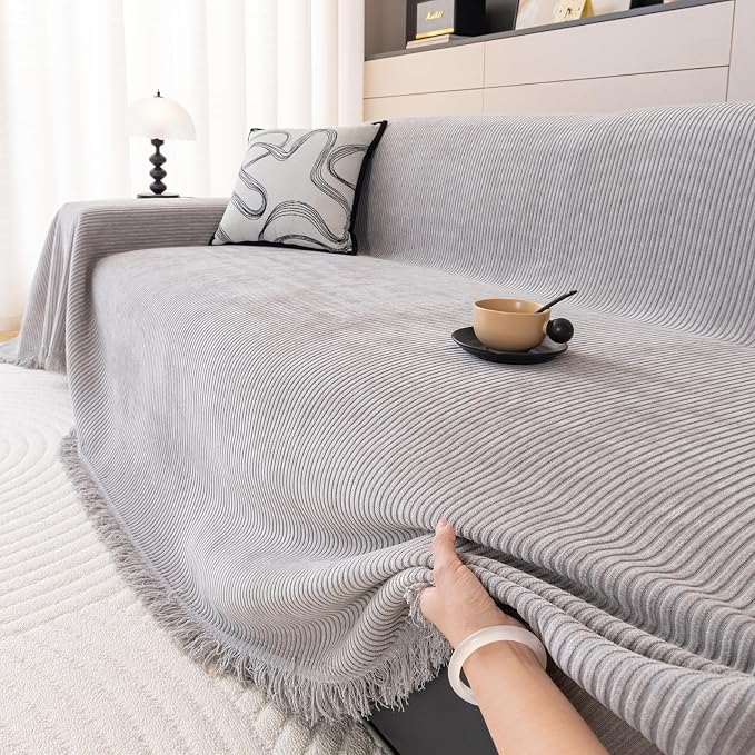 DREAMINGO Modern Minimalist Sofa Covers Washable Pet Furniture Protector Couch - Image 4