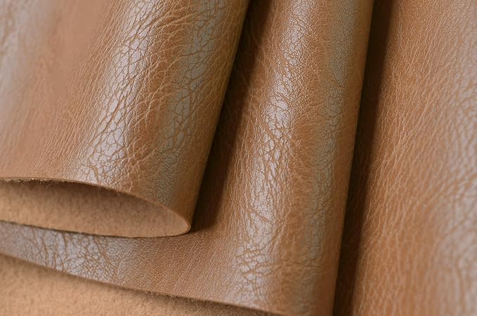 Wento Thick 2 Yard Faux Leather Soft Skin Grain PU Fabric - Image 2