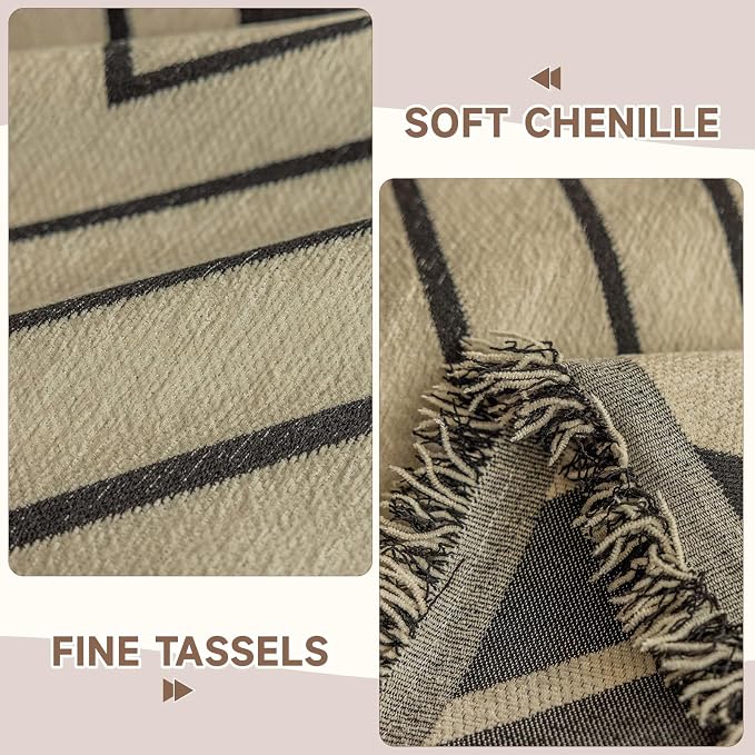 VClife Boho Sofa Cover Thick Chenille Couch Cover - Image 5