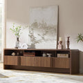 AMERLIFE 70" Fluted Wood TV Stand by AMERLIFE