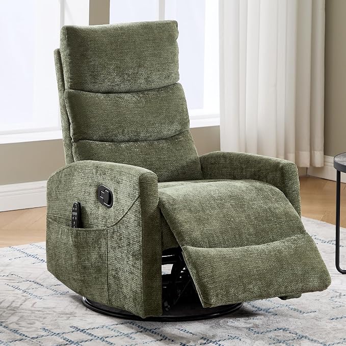 Trustyue Swivel Rocker Recliner Chair, 360° Swivel Recliner by Trustyue