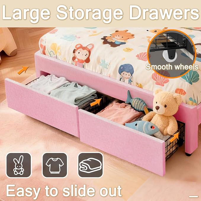 Queen Upholstered Children’s Bed - Image 7