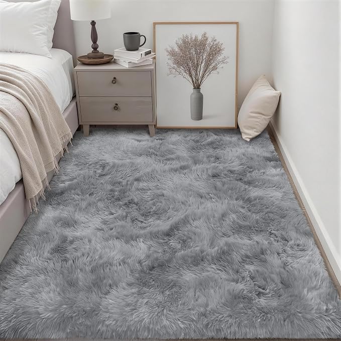 Fluffy 5x7 Area Rugs for Living Room Bedroom: Ultra Soft Shag Rug Non-Slip - Image 3