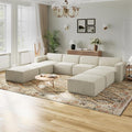 Novilla 151.2" Modular Sectional Sofa, No Assembly Cloud Sectional Couch by Novilla