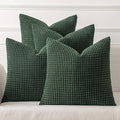 MIULEE Boho Farmhouse Throw Pillow Covers 18x18 Inch Set of 4 Soft Neutral by MIULEE