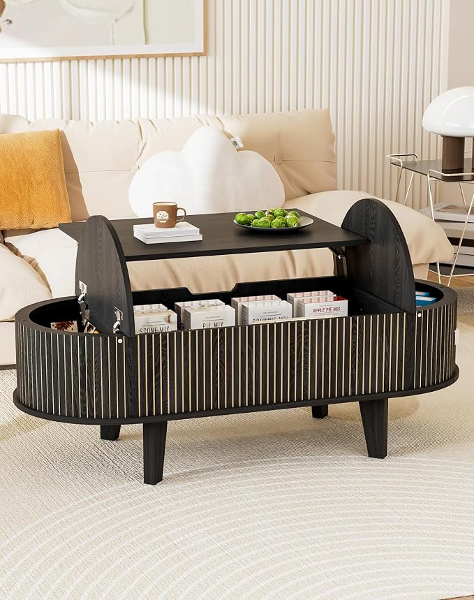 Oval Lift Top Coffee Table - Image 2