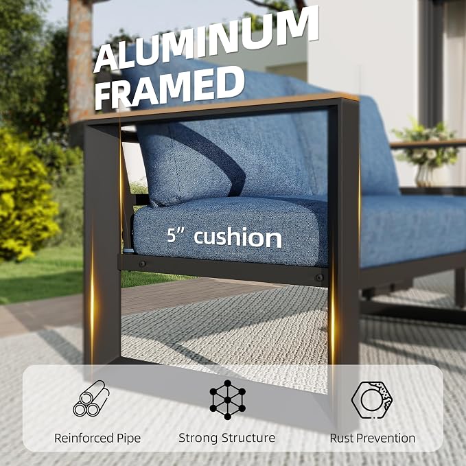 Aluminum Patio Furniture Set - Image 4