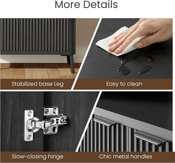 Fatmok Fluted Buffet Cabinet - Image 5