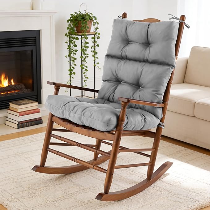 Rocking Chair Cushion, Waterproof and Fade-Resistant Adirondack Rocker Cushions by Aegisun