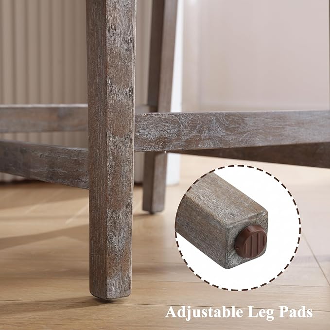 27" Rustic Counter Height Bar Stools - Image 7