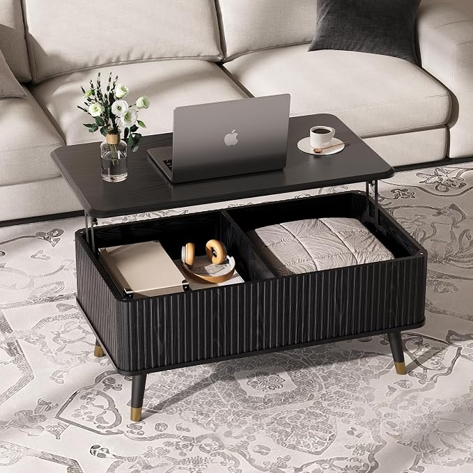 SULIVES Lift Top Coffee Table - Image 6