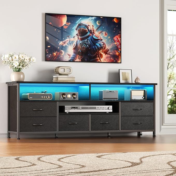 Furologee 55 Inch TV Stand, Entertainment Center - Image 6