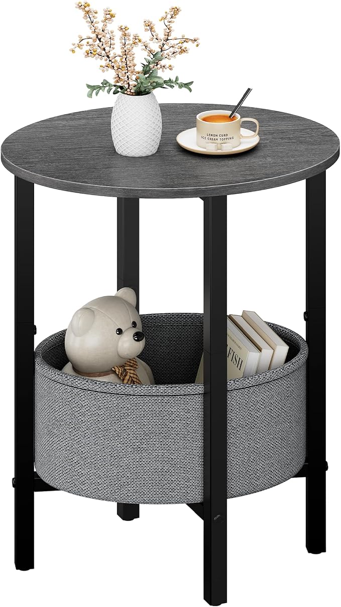 Vagusicc Round Side Table End Table by Vagusicc