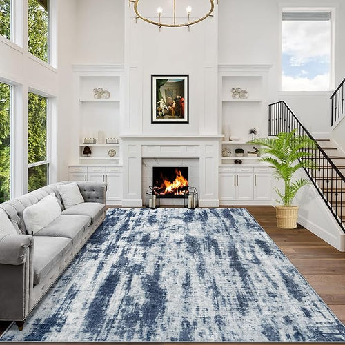 6x9 Area Rugs Washable Rug: Large Modern Abstract Living Room Rug Soft by GENTDRIZZ