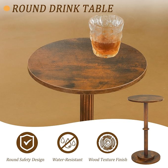 MaxSmeo Drink Table, Small Side Table - Image 6