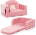 Foryoomi Kids Couch, 2-in-1 Soft Toddler Couch Fold Out by Unknown
