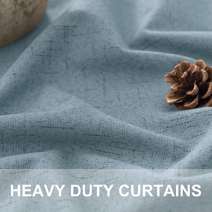 Light Blue Blackout Curtains 96 Inches Long - Image 3