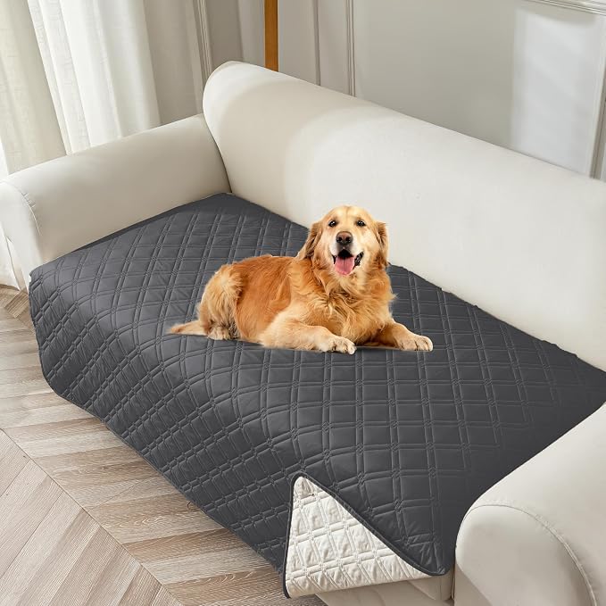 Genina Waterproof Couch Cover, Washable Anti-Slip 67 inch Sofa Covers by Genina