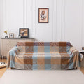 Boho Chenille Throw Blanket, Bohemian Jacquard Tassels Cover by Unknown