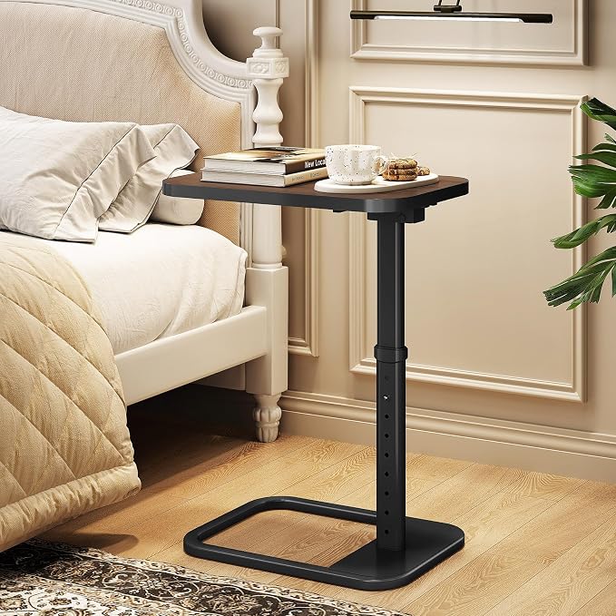 Kitstorack TV Tray Table, Adjustable Height & Rounded Metal Corners, Snack Table - Image 8