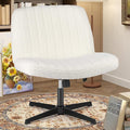 OLIXIS Criss Cross Chairs Legged Armless No Wheels Wide Seat Height Adjustable by OLIXIS